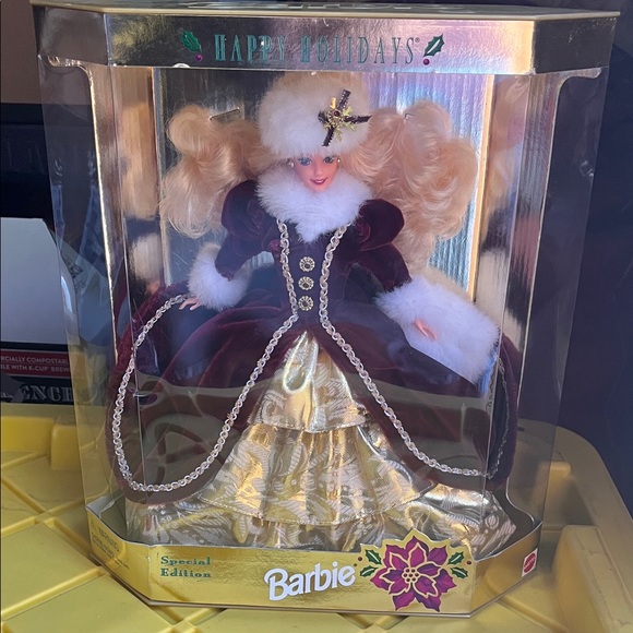 Barbie Special Edition in Burgundy and Gold Gown - Picture 1 of 11